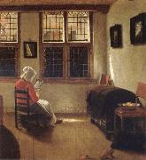Pieter Janssens, Woman Reading